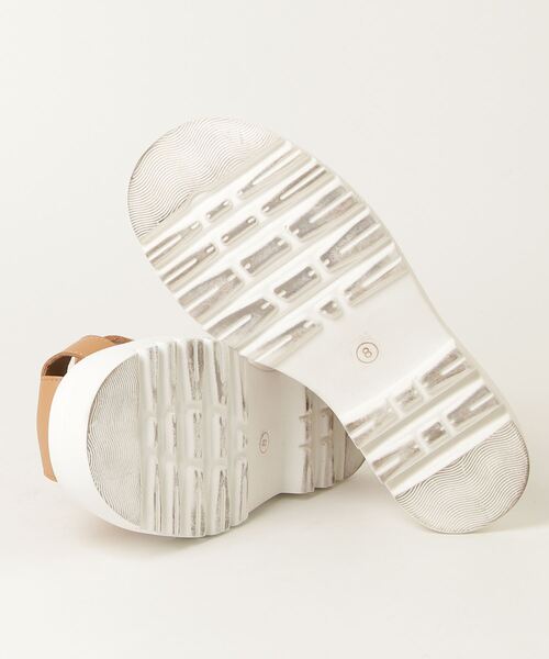 「Minnetonka」 フラットサンダル 8 ベージュ レディース_画像3