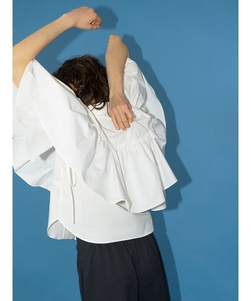 「styling/」 半袖ブラウス FREE ライム レディース_画像2