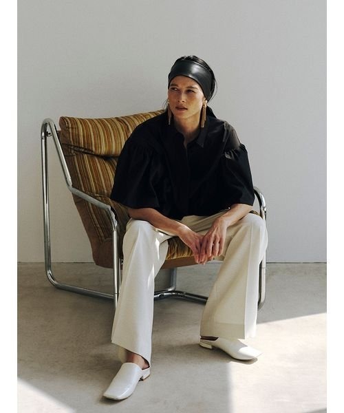 「styling/」 半袖ブラウス FREE ライム レディース_画像3