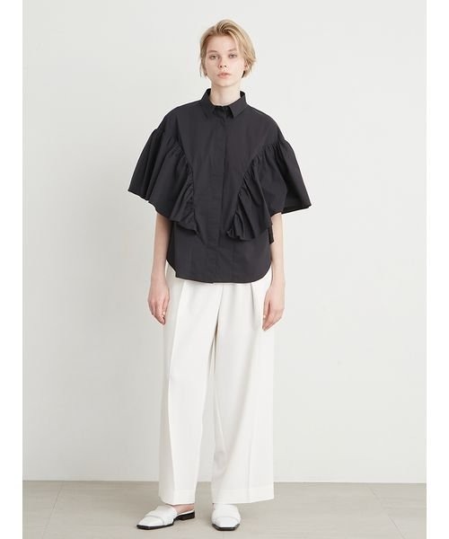 「styling/」 半袖ブラウス FREE ライム レディース_画像9