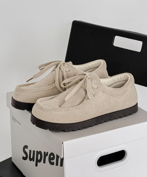 link lot ブーツ 「25年秋冬新作」「軽量」フェイクスエードステッチ