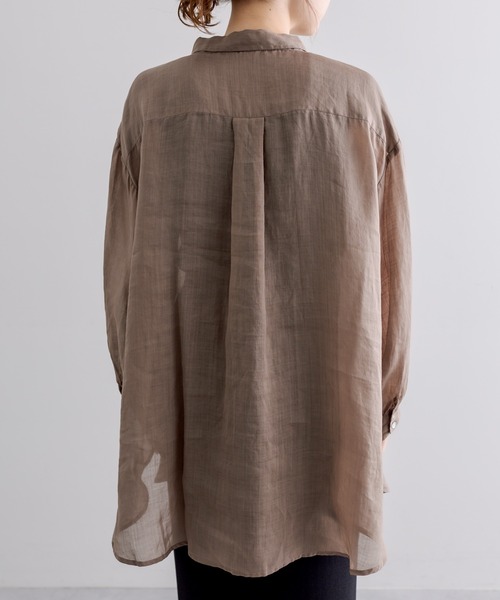 「PUAL CE CIN」 長袖シャツ FREE オフホワイト レディース_画像4