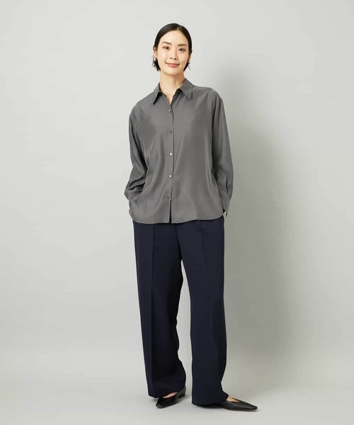 ブラウス シャツ 「セットアップ対応」とろみシャツ レディース