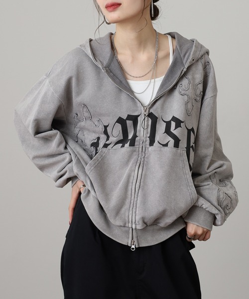 シャネル⭐︎CHANELオールドビンテージ裏起毛ロゴパーカーグレー RE730 パーカー 古着風ビンテージパーカー メンズ レディース