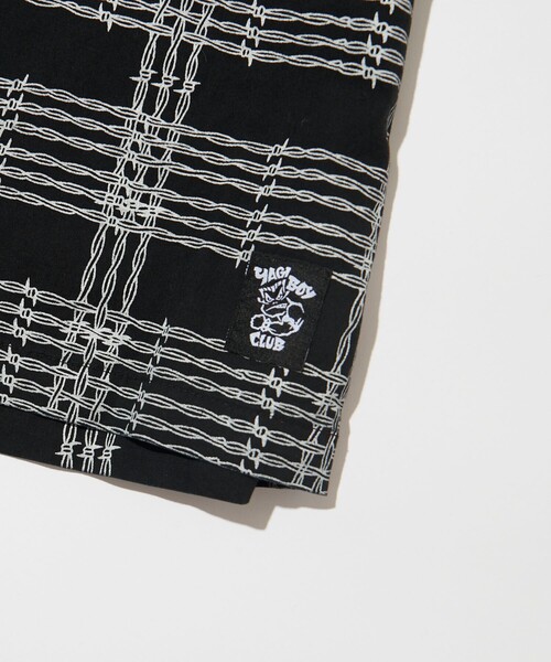 「BAD BOY」 7分袖シャツ MEDIUM ブラック メンズ_画像4
