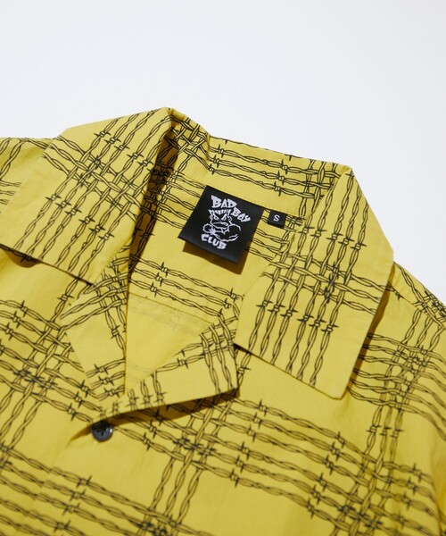 「BAD BOY」 7分袖シャツ MEDIUM ブラック メンズ_画像7