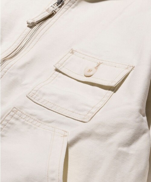 「GUNG HO」 ジップアップブルゾン LARGE オリーブ メンズ_画像7