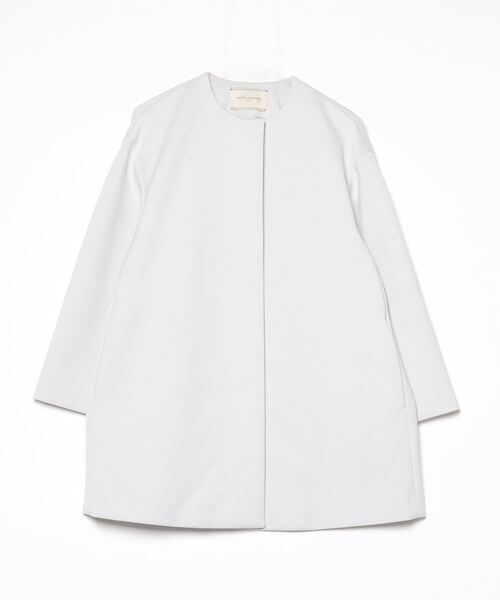UNITED ARROWS（ユナイテッドアローズ） ノーカラーコート 34 ホワイト