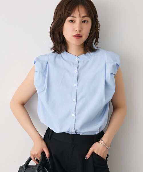 「CRAFT STANDARD BOUTIQUE」 ノースリーブシャツ FREE ブルー系その他6 レディース_画像2