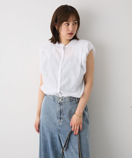 「CRAFT STANDARD BOUTIQUE」 ノースリーブシャツ FREE ブルー系その他6 レディース_画像3
