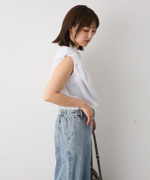 「CRAFT STANDARD BOUTIQUE」 ノースリーブシャツ FREE ブルー系その他6 レディース_画像4