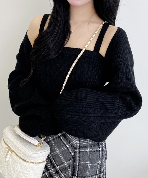 Randy シャツドッキングベアニットアンサンブル Free シャツドッキングベアニットアンサンブル – Randy