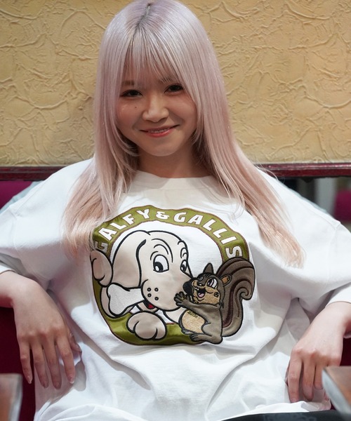 「GALFY」 半袖Tシャツ L ホワイト メンズ_画像6