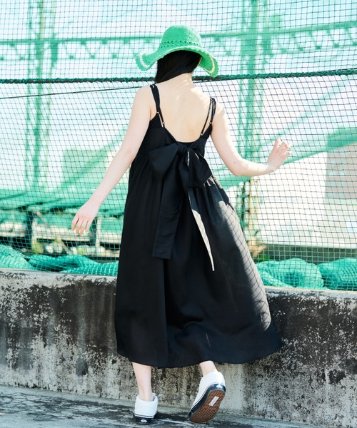 MERLOT（メルロー） キャミソールワンピース FREE ブラック レディース