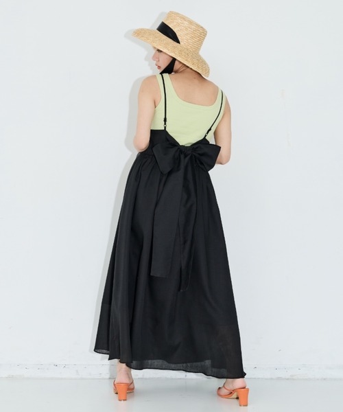 MERLOT（メルロー） キャミソールワンピース FREE ブラック レディース