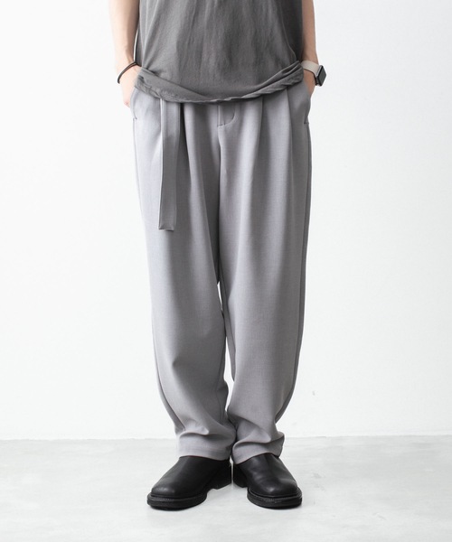 ワイドパンツ スラックス メンズの画像