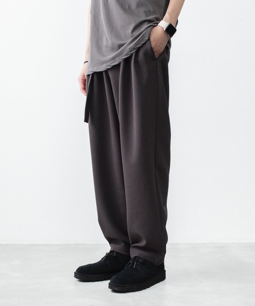 ワイドパンツ スラックス メンズの画像