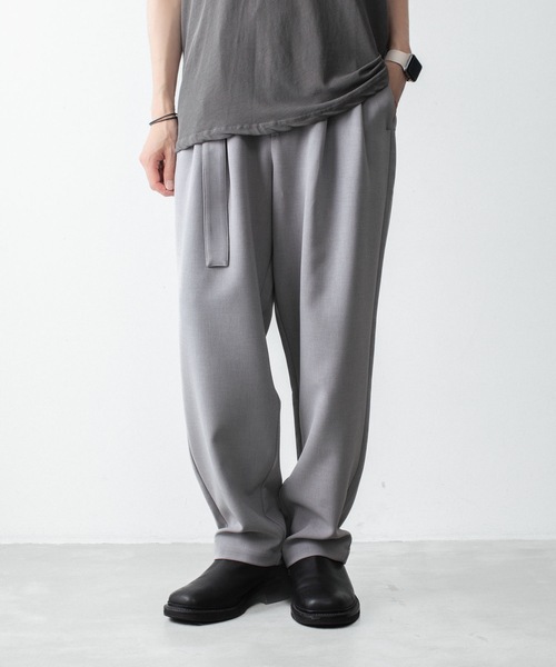 ワイドパンツ スラックス メンズの画像