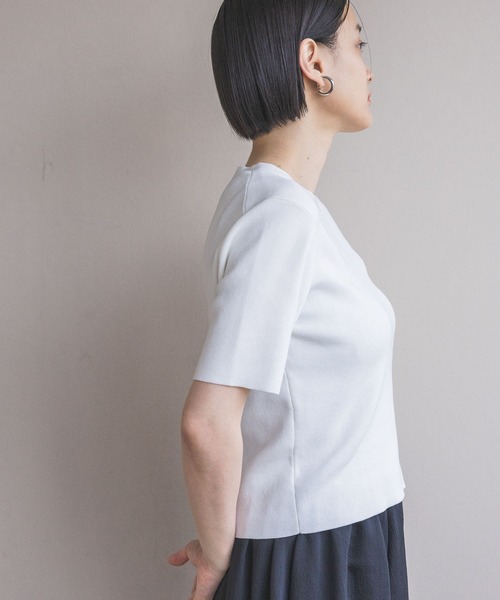 「A part by」 半袖ニット FREE グリーン レディース_画像7