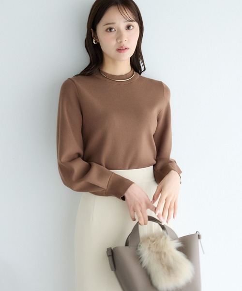 「Andemiu」 長袖ニット FREE イエロー レディース_画像3