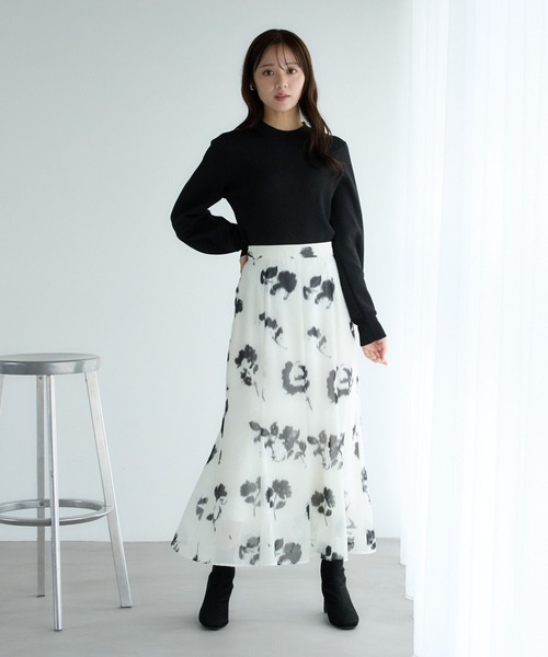 「Andemiu」 長袖ニット FREE イエロー レディース_画像4