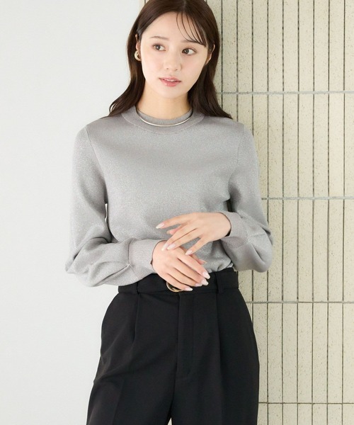 「Andemiu」 長袖ニット FREE イエロー レディース_画像6