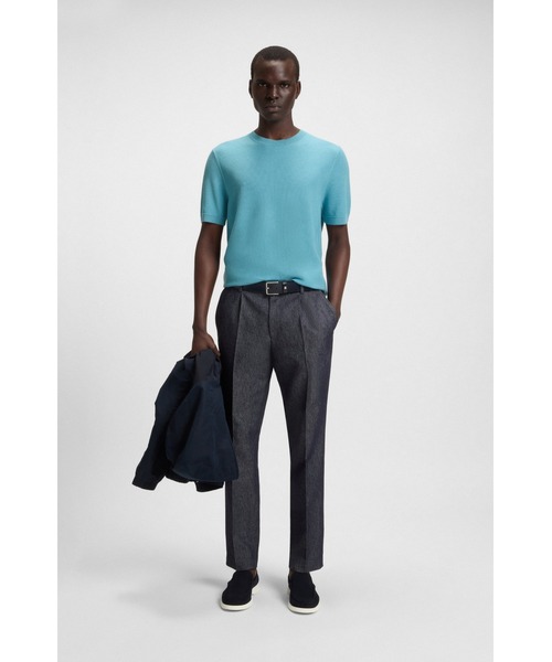 BOSS(HUGO BOSS) tシャツ ニットセーター ミックスストラクチャー BOSS(HUGO BOSS) tシャツ ニットセーター ミックスストラクチャー