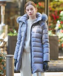 ドレステリア　Ventile グレー ダウンジャケット ファー付き ドレステリア Ventile グレー ダウンジャケット ファー付き