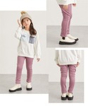パンツ 「2枚組」裏シャギー スキニーパンツ ...の詳細画像2