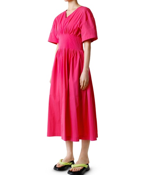 「LE CIEL BLEU」 半袖ワンピース 36 ライトグリーン レディース_画像3