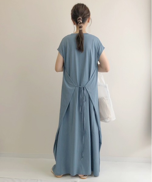 「AZUL ENCANTO」 ノースリーブワンピース FREE オレンジ レディース_画像3