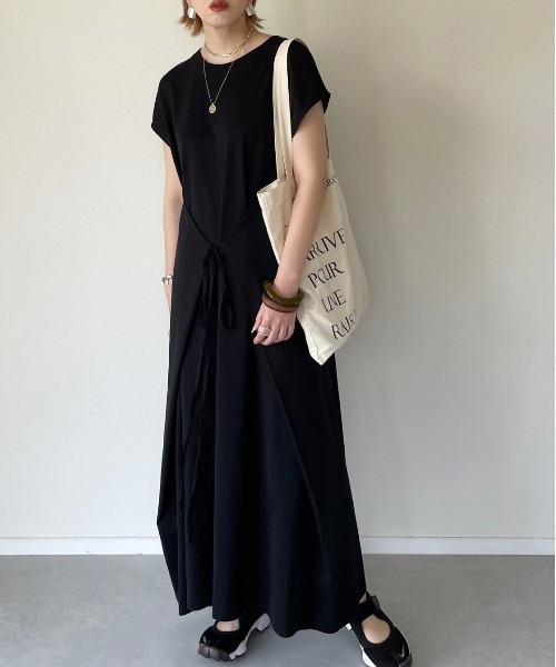 「AZUL ENCANTO」 ノースリーブワンピース FREE オレンジ レディース_画像4