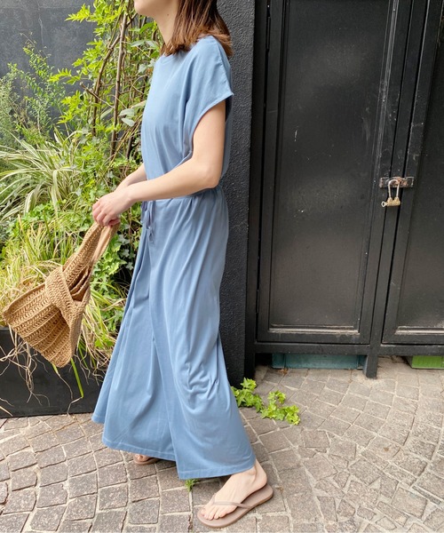 「AZUL ENCANTO」 ノースリーブワンピース FREE オレンジ レディース_画像7