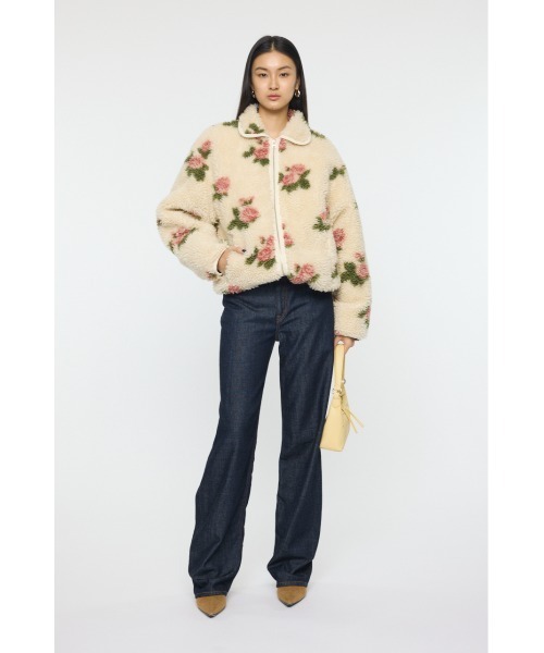 MOUSSY（マウジー） コート アウター 「26年SS新作」BOA FLEECE FLORAL