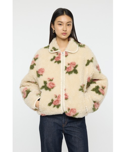 MOUSSY（マウジー） コート アウター 「26年SS新作」BOA FLEECE FLORAL