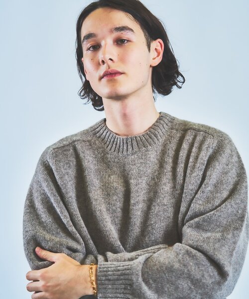 「417 EDIFICE」 長袖ニット MEDIUM ブルー系その他 メンズ_画像3