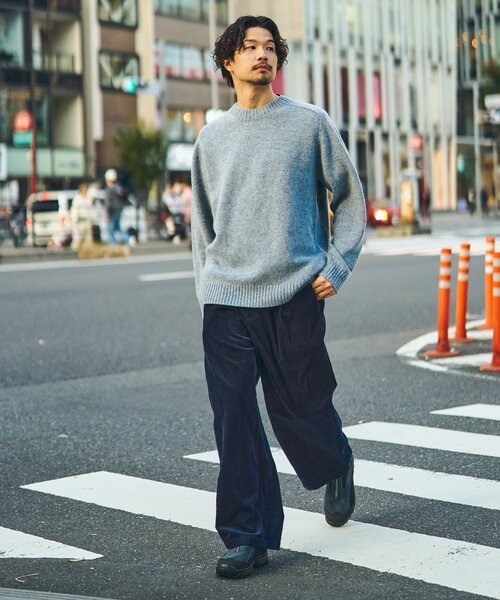 「417 EDIFICE」 長袖ニット MEDIUM ブルー系その他 メンズ_画像6