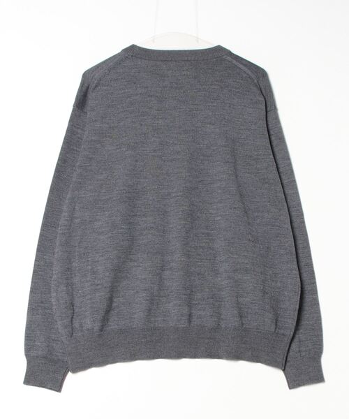 「B:MING by BEAMS」 長袖ニット LARGE チャコールグレー メンズ_画像2