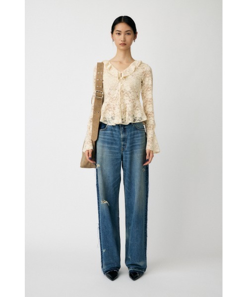 MOUSSY（マウジー） ブラウス シャツ FRILL LACE ブラウス レディース