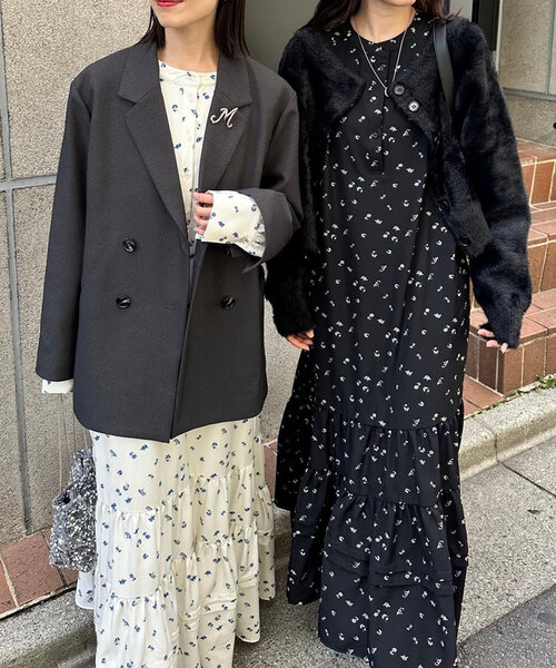 「mystic」 長袖ワンピース 1 アイボリー レディースの画像