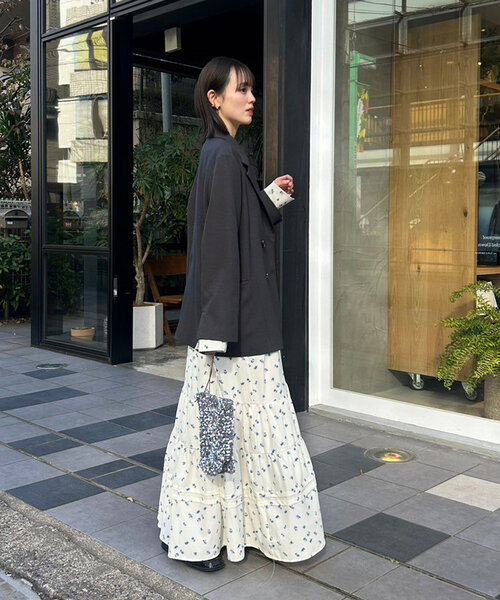 「mystic」 長袖ワンピース 1 アイボリー レディースの画像