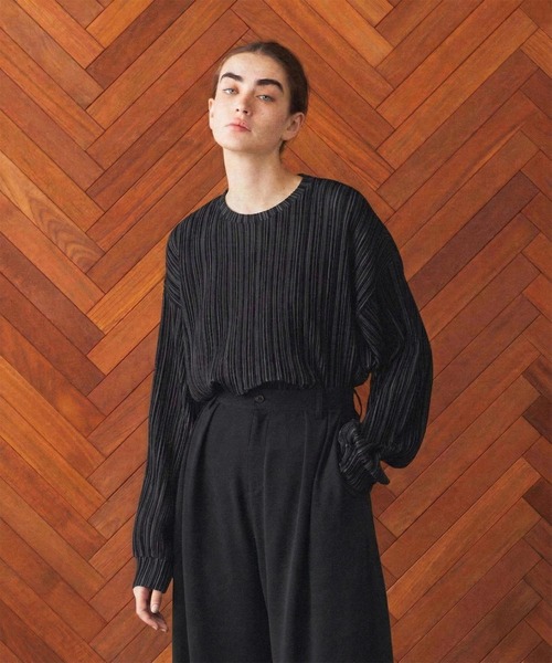 SHAREEF（シャリーフ） tシャツ PLEATS L/S PULLOVER メンズ