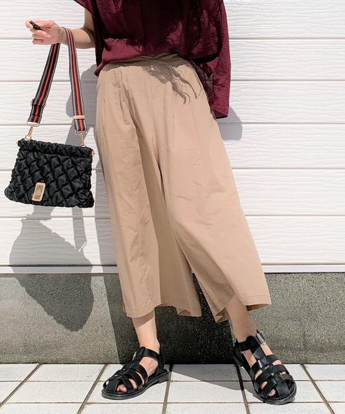 「Q」 パンツ MEDIUM オリーブ レディース_画像5