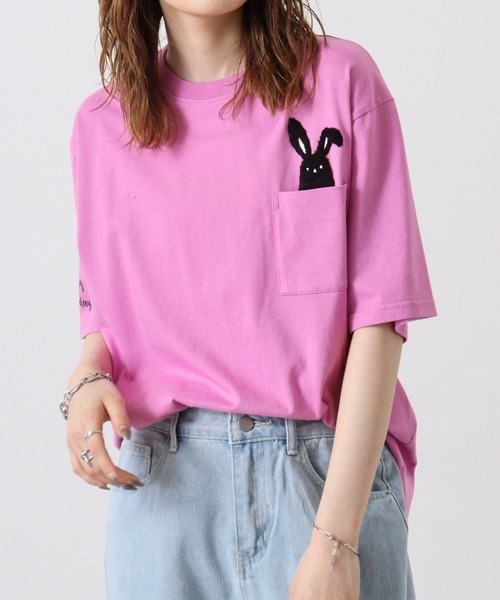 「FUNALIVE」 「SHABBY」半袖Tシャツ LL ベージュ メンズ_画像4