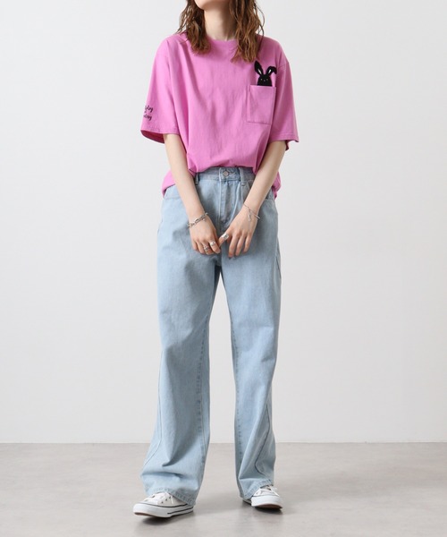 「FUNALIVE」 「SHABBY」半袖Tシャツ LL ベージュ メンズ_画像8