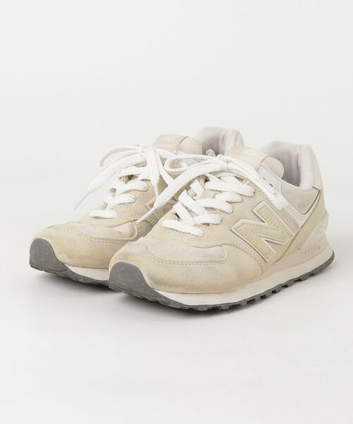 【23cm】新品 未使用 タグ・箱付き ニューバランス スニーカー ホワイト New Balance（ニューバランス） ローカットスニーカー 23cm ベージュ