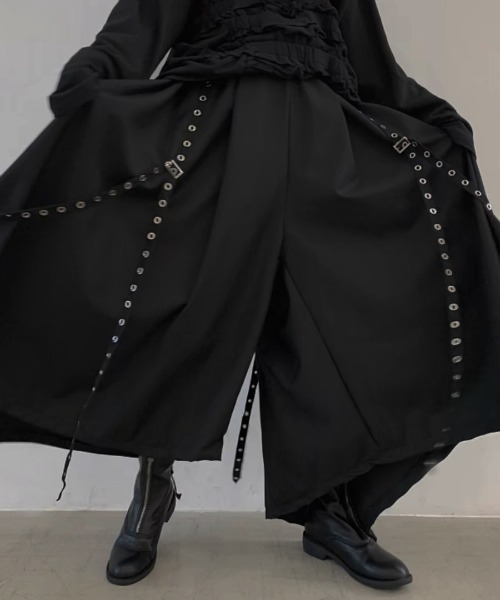 「NOVESSEL」 パンツ FREE ブラック メンズ_画像5