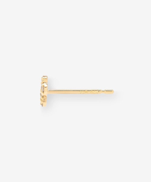 ピアス K18 イエローゴールド ダイヤモンド クローバー ピアス BLOOM/ブルーム レディースの画像