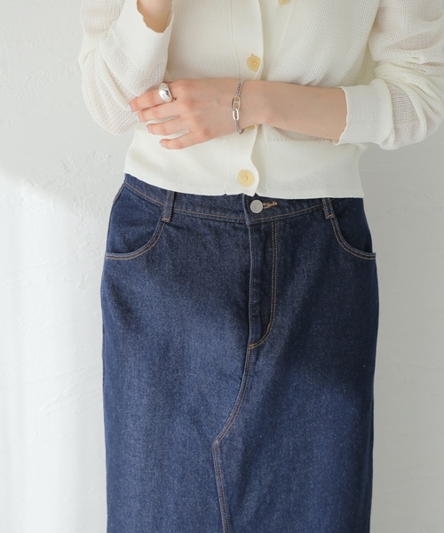 「journal standard L'essage」 デニムスカート 38 ブルー レディース_画像2