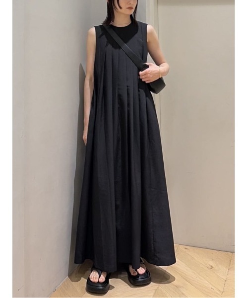 タグあり新品【スタイルミキサー】ワイドプリーツワンピース STYLEMIXER（スタイルミキサー） ワンピース 夏 ワイドプリーツ